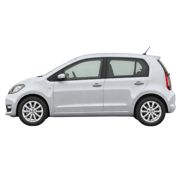 Skoda Citigo 2019 argent, vue côté (vers la gauche)