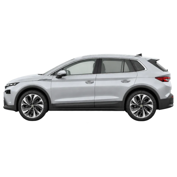 2025 Skoda Elroq in Silber, Ansicht: Seite (nach links gerichtet)