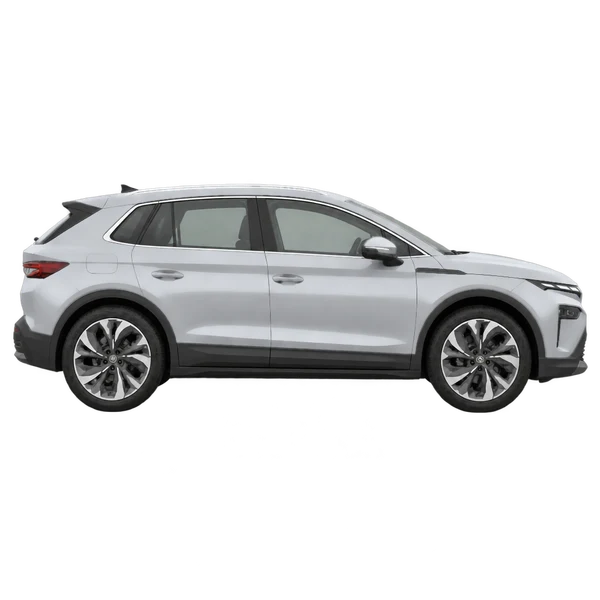 シルバーの2025 Skoda Elroq(側面(右向き)ビュー)