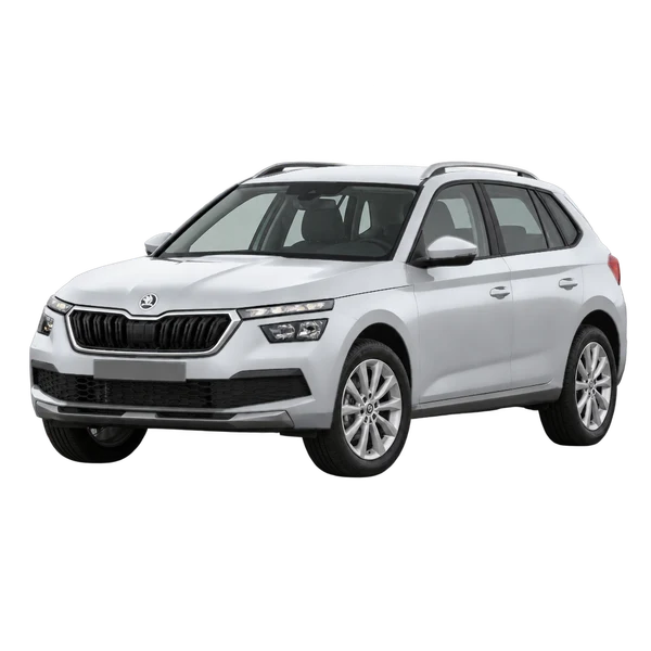 Skoda Kamiq 2019 argent, vue trois-quarts avant (orienté vers la gauche)