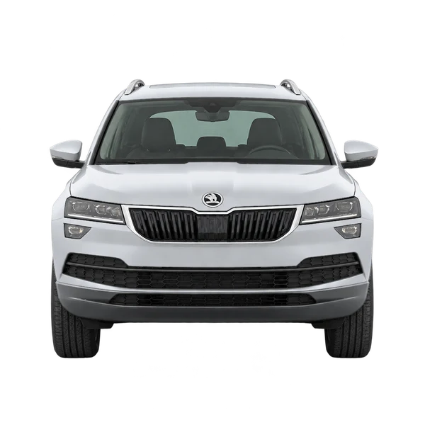2020 Skoda Karoq in Silber, Ansicht: Front