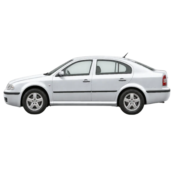 2002 Skoda Octavia in Silber, Ansicht: Seite (nach links gerichtet)