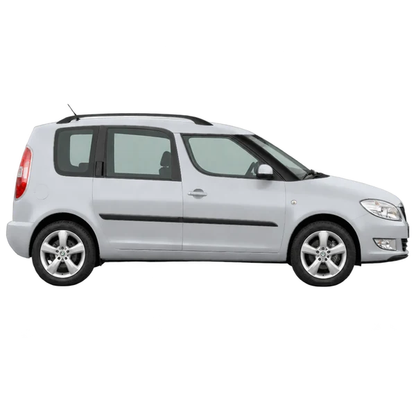 Skoda Roomster 2012 argent, vue profil (tourné vers la droite)