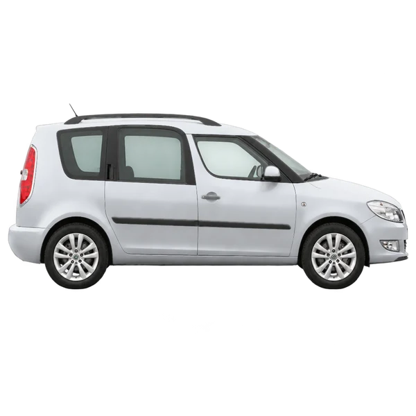 2013 Skoda Roomster in Silber, Ansicht: Seite (nach rechts gewandt)