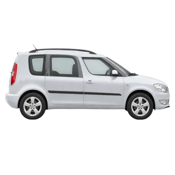 Skoda Roomster 2015 argent, vue profil (tourné vers la droite)