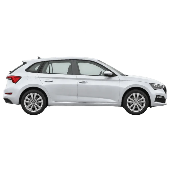 2021 Skoda Scala in Silber, Ansicht: Seite (nach rechts gewandt)