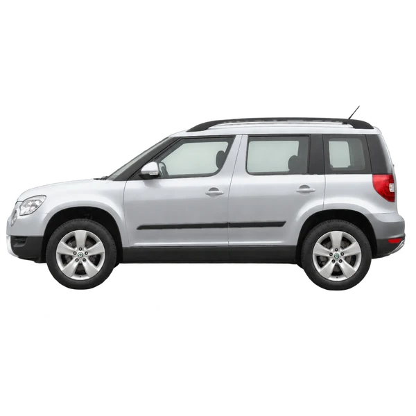 Skoda Yeti 2011 prata, vista lateral (voltada para a esquerda)