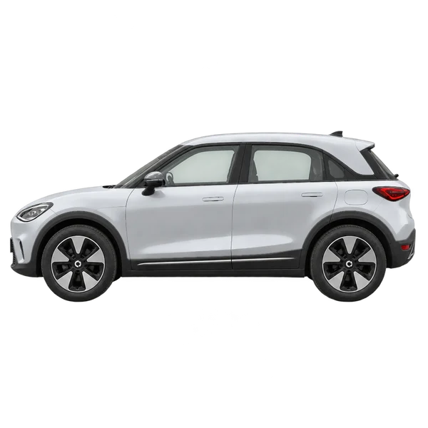 シルバーの2026 Smart #1(側面(左向き)ビュー)