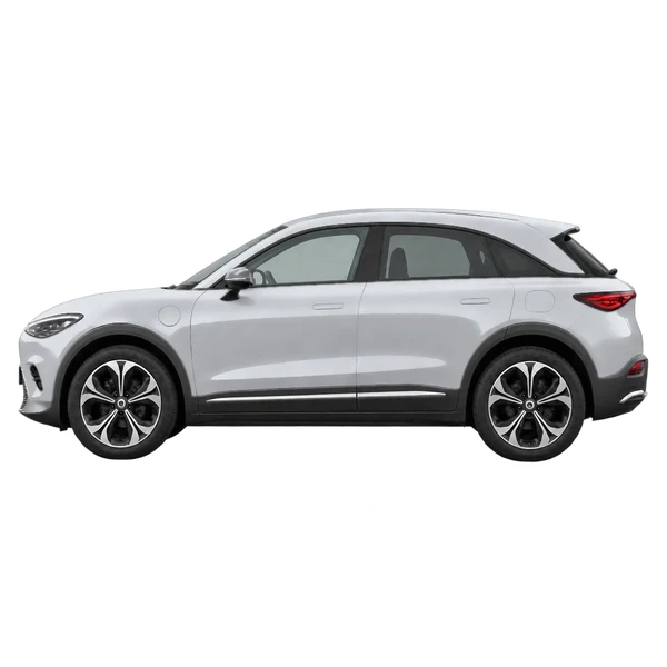 2026 Smart #3 in Silber, Ansicht: Seite (nach links gerichtet)