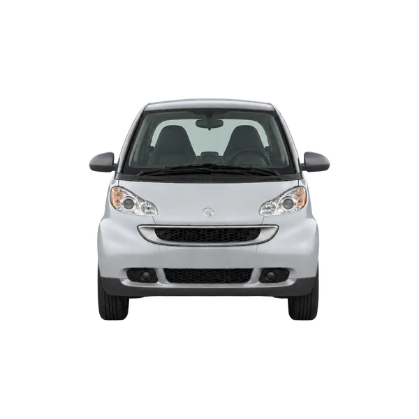 Smart Fortwo 2005 باللون فضي، منظر أمامي