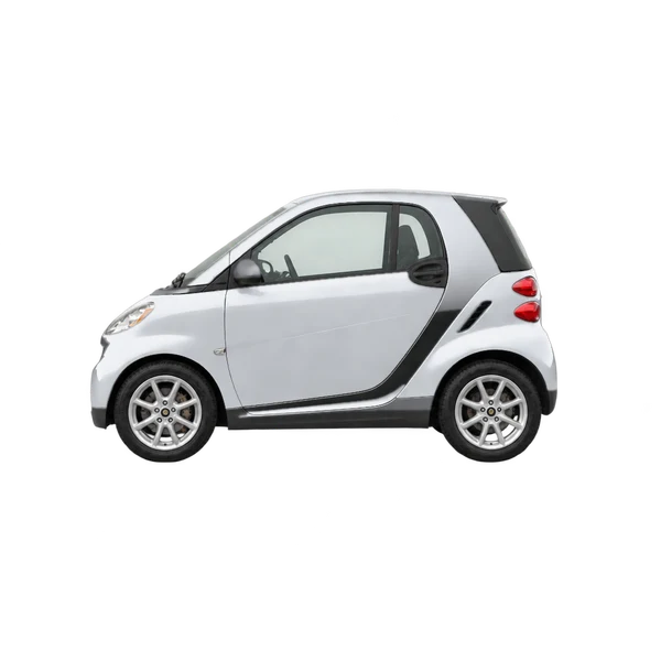 シルバーの2006 Smart Fortwo(側面(左向き)ビュー)