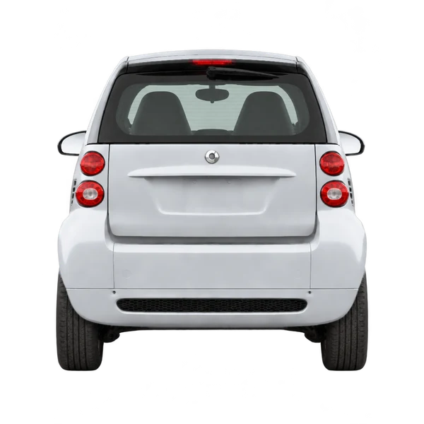 Smart Fortwo 2012 argent, vue arrière