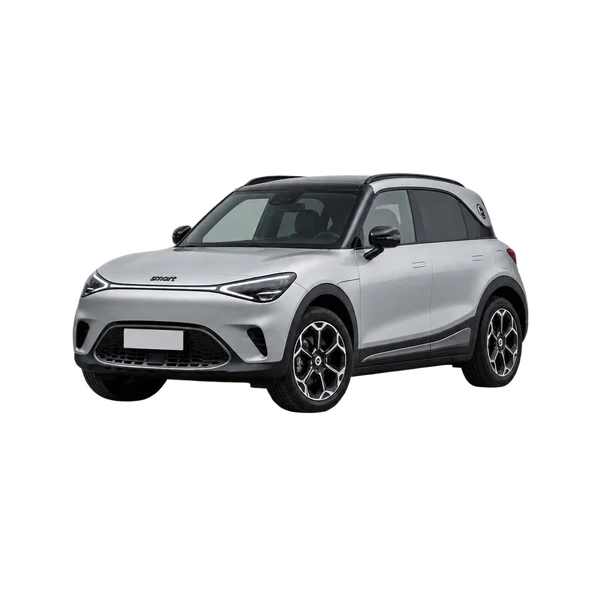Smart HX11 2025 باللون فضي، منظر منظر أمامي بزاوية ثلاثة أرباع (متجه لليسار)