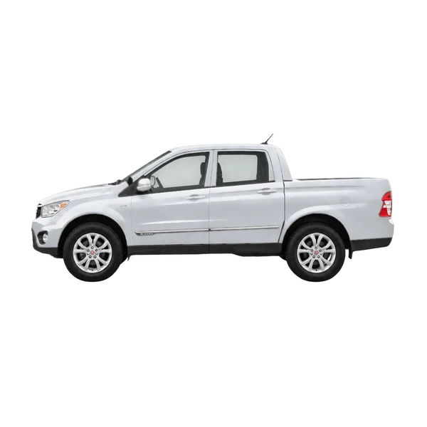 2011 SsangYong Actyon Sport in Silber, Ansicht: Seite (nach links gerichtet)
