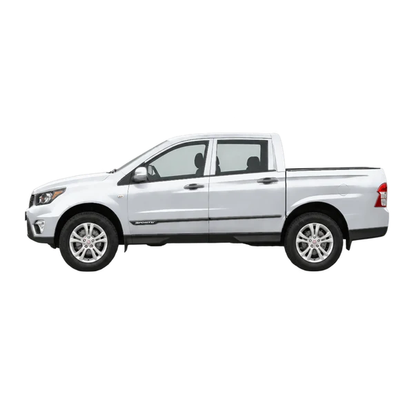 2015 SsangYong Actyon Sport in Silber, Ansicht: Seite (nach links gerichtet)