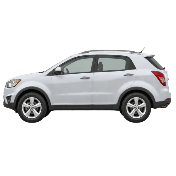 SsangYong Actyon 2015 prata, vista lateral (voltada para a esquerda)