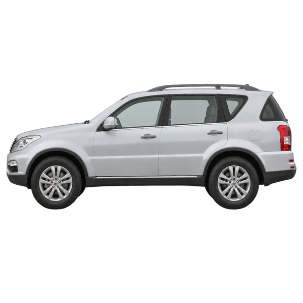SsangYong Rexton 2014 argent, vue côté (vers la gauche)