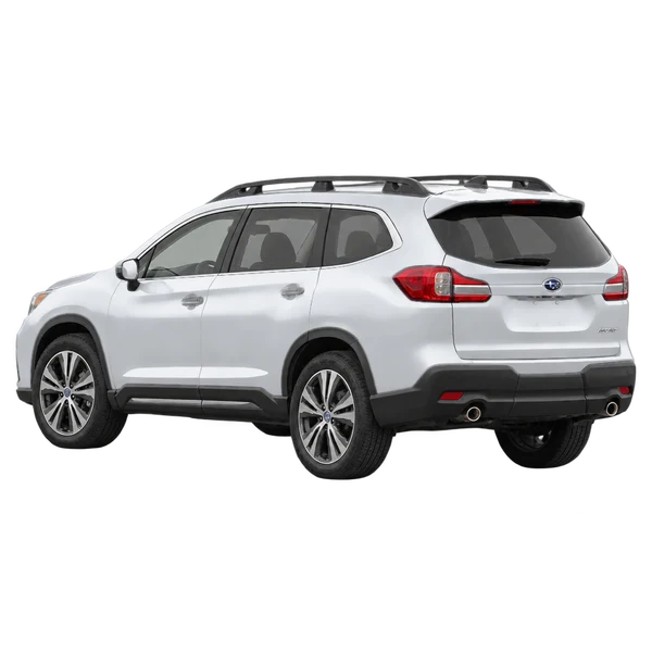 Subaru Ascent 2021 en plateado, vista tres cuartos trasero (mirando a la izquierda)
