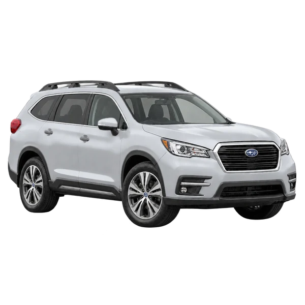 Subaru Ascent 2023 argent, vue trois-quarts avant (orienté vers la droite)