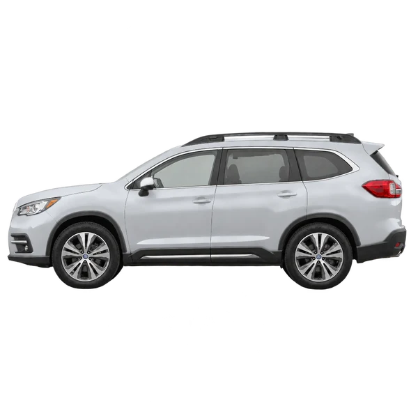 Subaru Ascent 2026 prata, vista lateral (voltada para a esquerda)
