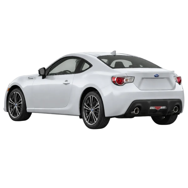 Subaru BRZ 2021 باللون فضي، منظر ثلاثة أرباع خلفي (باتجاه اليسار)