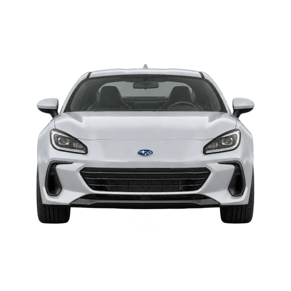 シルバーの2024 Subaru BRZ(正面ビュー)