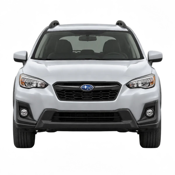 Subaru Crosstrek 2018 prata, vista frente