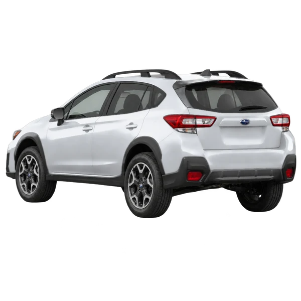 Subaru Crosstrek 2021 argent, vue trois-quarts arrière (orienté vers la gauche)