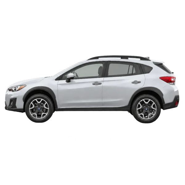 Subaru Crosstrek 2021 argent, vue côté (vers la gauche)