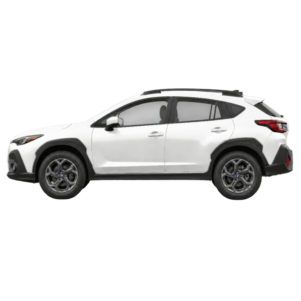 Subaru Crosstrek 2025 blanc, vue côté (vers la gauche)
