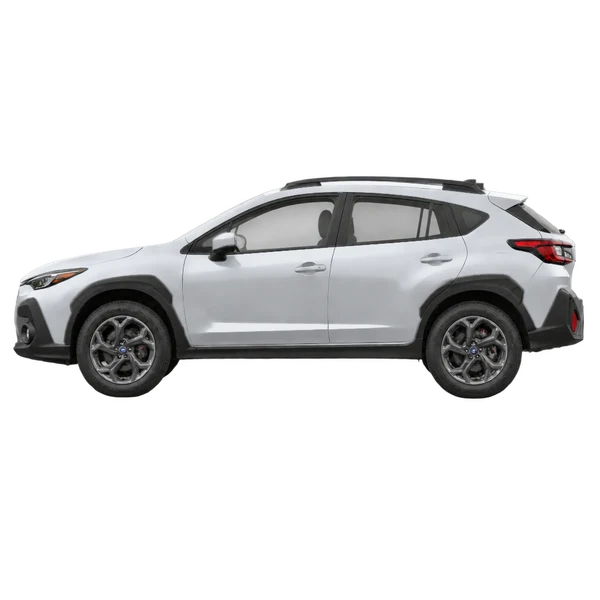 2026 Subaru Crosstrek in Silber, Ansicht: Seite (nach links gerichtet)