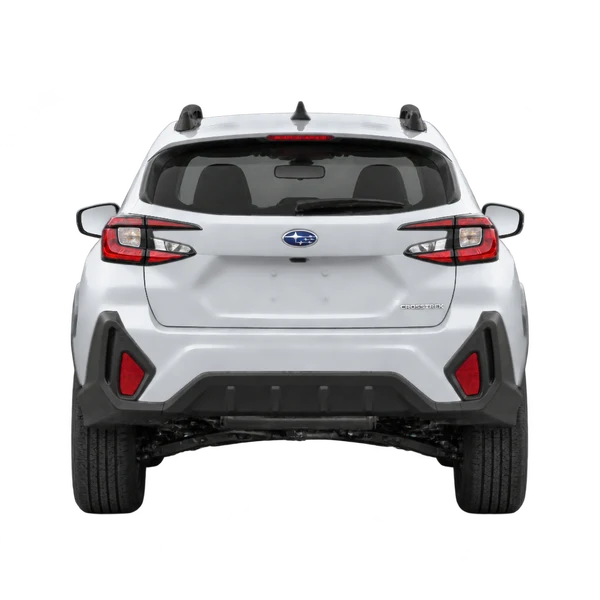 silver 2027 Subaru Crosstrek rear view