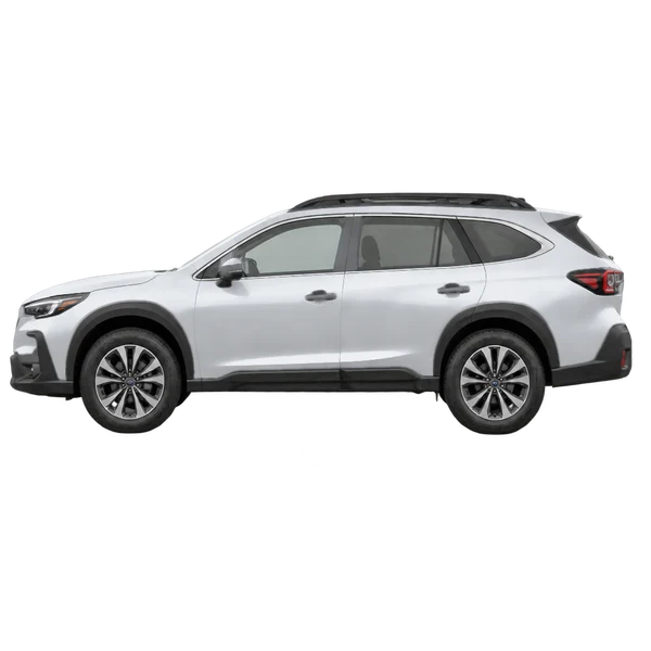 Subaru E-Outback 2026 prata, vista lateral (voltada para a esquerda)