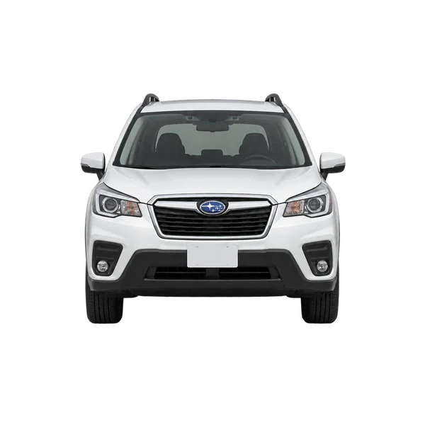 ホワイトの2022 Subaru Forester（正面ビュー）