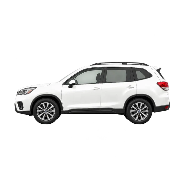 2023 Subaru Forester in weiß, Ansicht: Seite (nach links gerichtet)