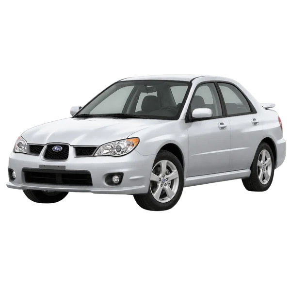 2007 SUBARU Impreza — Front three-quarter (facing left), silver
