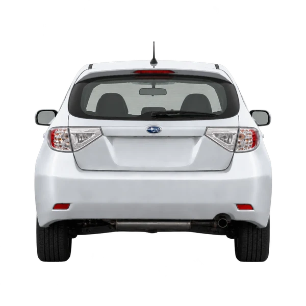 Subaru Impreza 2012 باللون فضي، منظر من الخلف