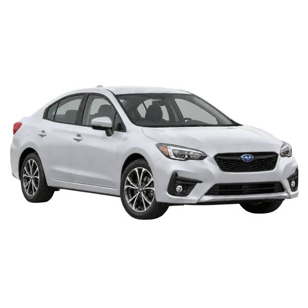 2026 Subaru Impreza in Silber, Ansicht: Dreiviertelansicht vorne (nach rechts)