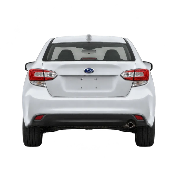 Subaru Impreza 2026 prata, vista traseira