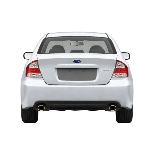 2009 Subaru Legacy in Silber, Ansicht: Heck
