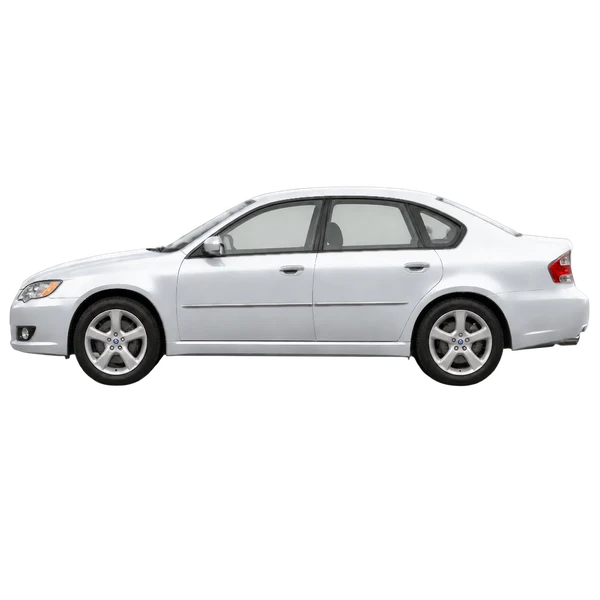 2009 Subaru Legacy in Silber, Ansicht: Seite (nach links gerichtet)