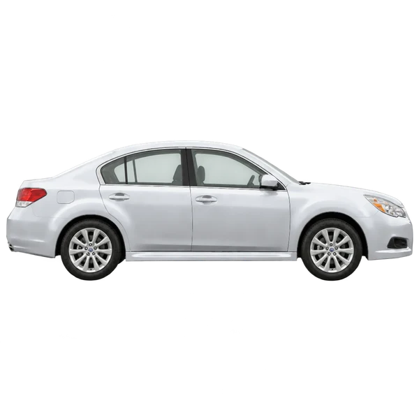 シルバーの2011 Subaru Legacy(側面(右向き)ビュー)