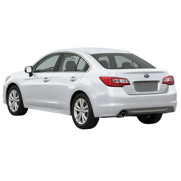 Subaru Legacy 2018 argent, vue trois-quarts arrière (orienté vers la gauche)