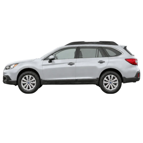 Subaru Outback 2017 argent, vue côté (vers la gauche)