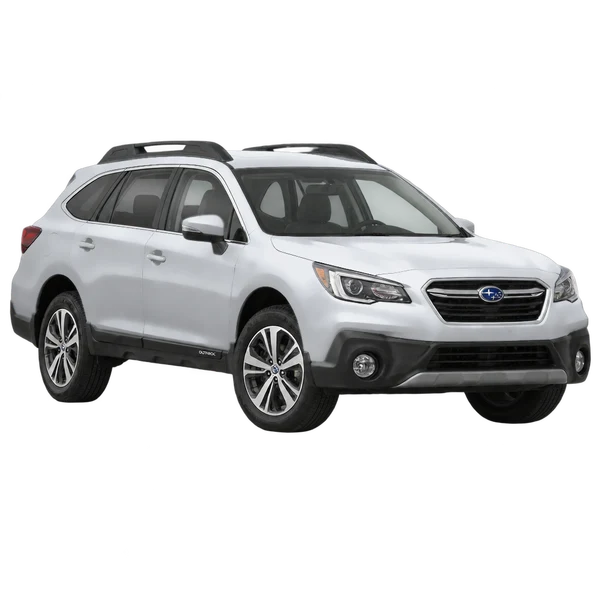 Subaru Outback 2021 en plateado, vista frontal tres cuartos (hacia la izquierda)
