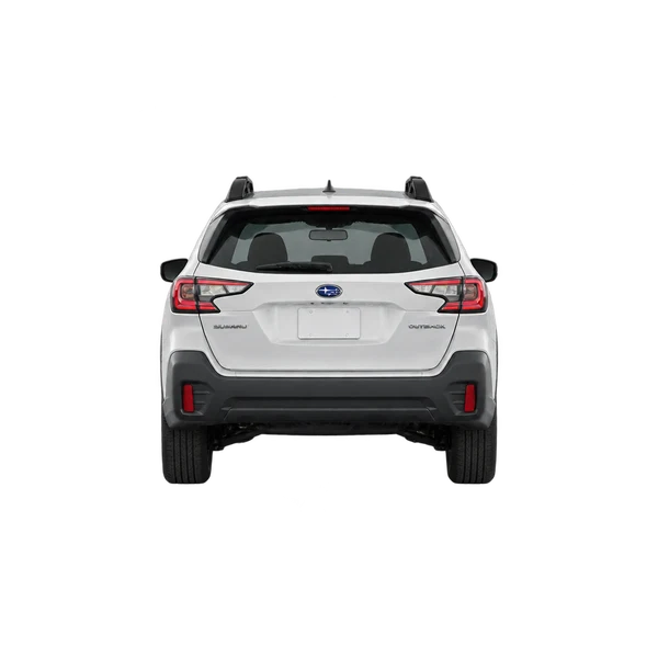 Subaru Outback 2021 en blanco, vista trasera