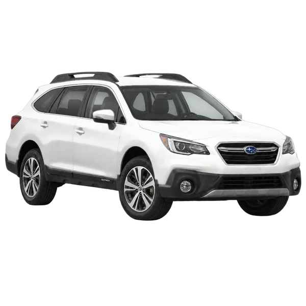 ホワイトの2022 Subaru Outback（フロントスリークォーター(左向き)ビュー）