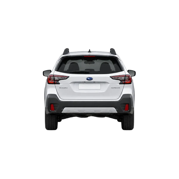 Subaru Outback 2023 branco, vista traseira