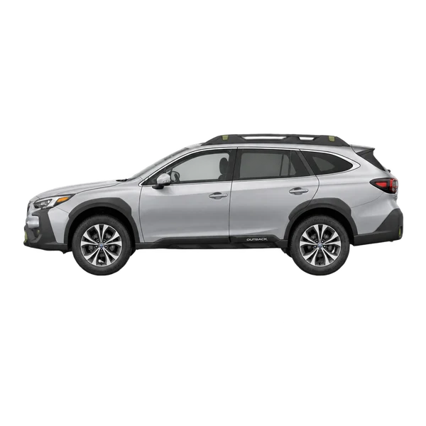 Subaru Outback 2024 prata, vista lateral (voltada para a esquerda)