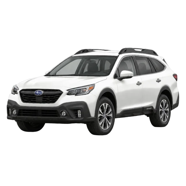 Subaru Outback 2025 blanc, vue trois-quarts avant (orienté vers la gauche)